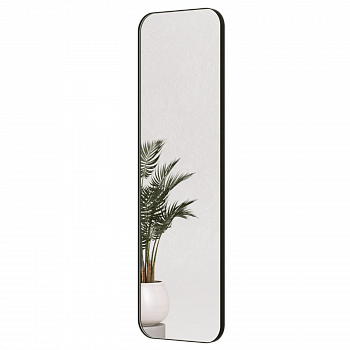 Прямоугольное зеркало в чёрной металлической раме «Персия L»180 см