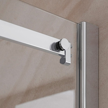 Перегородка в душевую нишу с откатной дверью Перегородка в душевую нишу с откатной дверью