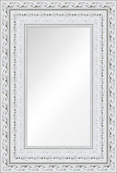 Зеркало "Алор" белая с серебром