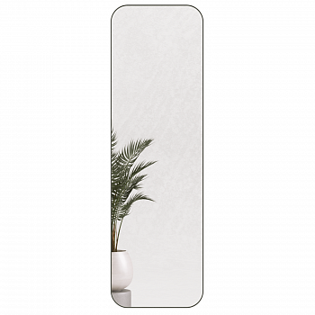 Прямоугольное зеркало в чёрной металлической раме «Персия L»180 см