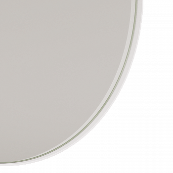 Круглое зеркало в белой металлической раме RADIANTE L D101 см
