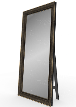 Напольное зеркало "Бартоло" коричневая с бронзой