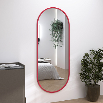 Зеркало капсула Verte в раме RAL 3018 Зеркало капсула Verte в раме RAL 3018