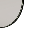 Круглое зеркало в чёрной металлической раме RADIANTE M D80 см