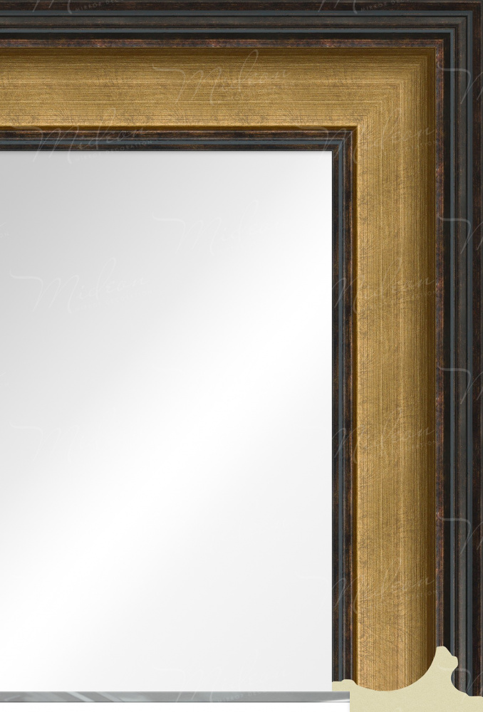 Зеркало "Симона" темное золото