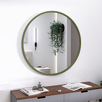 Круглое зеркало в МДФ раме RAL6013