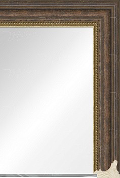 Зеркало "Гера" темно-коричневая