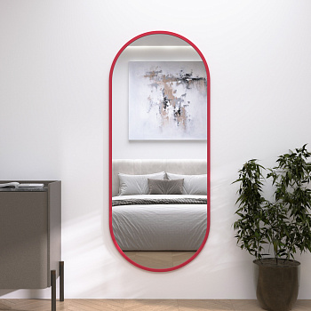 Зеркало капсула Verte в раме RAL 3018 Зеркало капсула Verte в раме RAL 3018