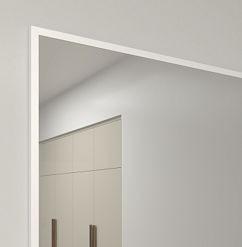 Зеркало в алюминиевой раме 05 Premium Белый Матовый Зеркало в алюминиевой раме 05 Premium Белый Матовый