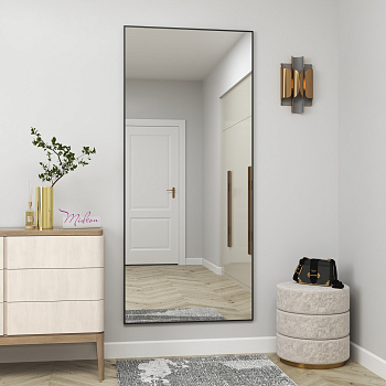 Зеркало в алюминиевой раме 01 Premium Черный Матовый Зеркало в алюминиевой раме 01 Premium Черный Матовый