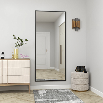 Зеркало в алюминиевой раме 05 Premium Черный Матовый Зеркало в алюминиевой раме 05 Premium Черный Матовый